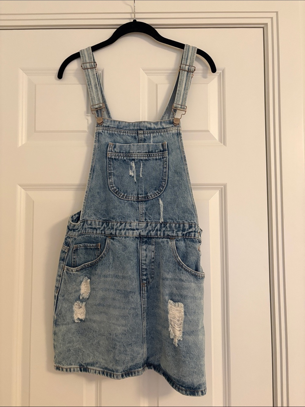 Forever 21 Light Wash Denim Mini Skirt